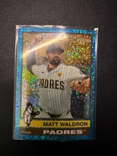 2025 Topps Heritage - Chrome Light Blue Sparkle Refractor - Matt Waldron #497 