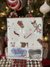 NEW DR. SEUSS Nursery by Trend Lab Cotton Flannel Fitted Crib Max Cindy Lou