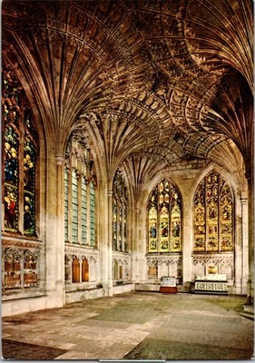 Peterborough England Cathedral New Building Interior Continental Postcard B939