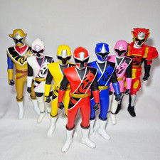 Shuriken Sentai Ninninger Set 7 Figure Bandai Power Rangers Ninja Acciaio Raro