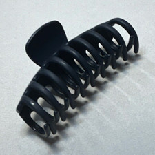 Black Plastic Hair Claw Clip for Women