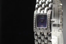 CHAUMET Khesis Navy Dial Diamonds Bezel SS Quartz 17 mm Swiss Made Women's Watch