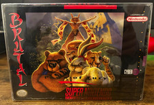 Brutal: Paws of Fury SNES Complete w/Manual