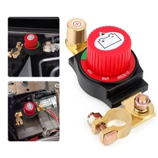 12V-48V Top Post Battery Disconnect Switch Kill Switch for Car RV Boat ATV Solar