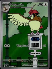 Pidgeotto Holo Illustration Rare SV03: Obsidian Flames 208/197 NM