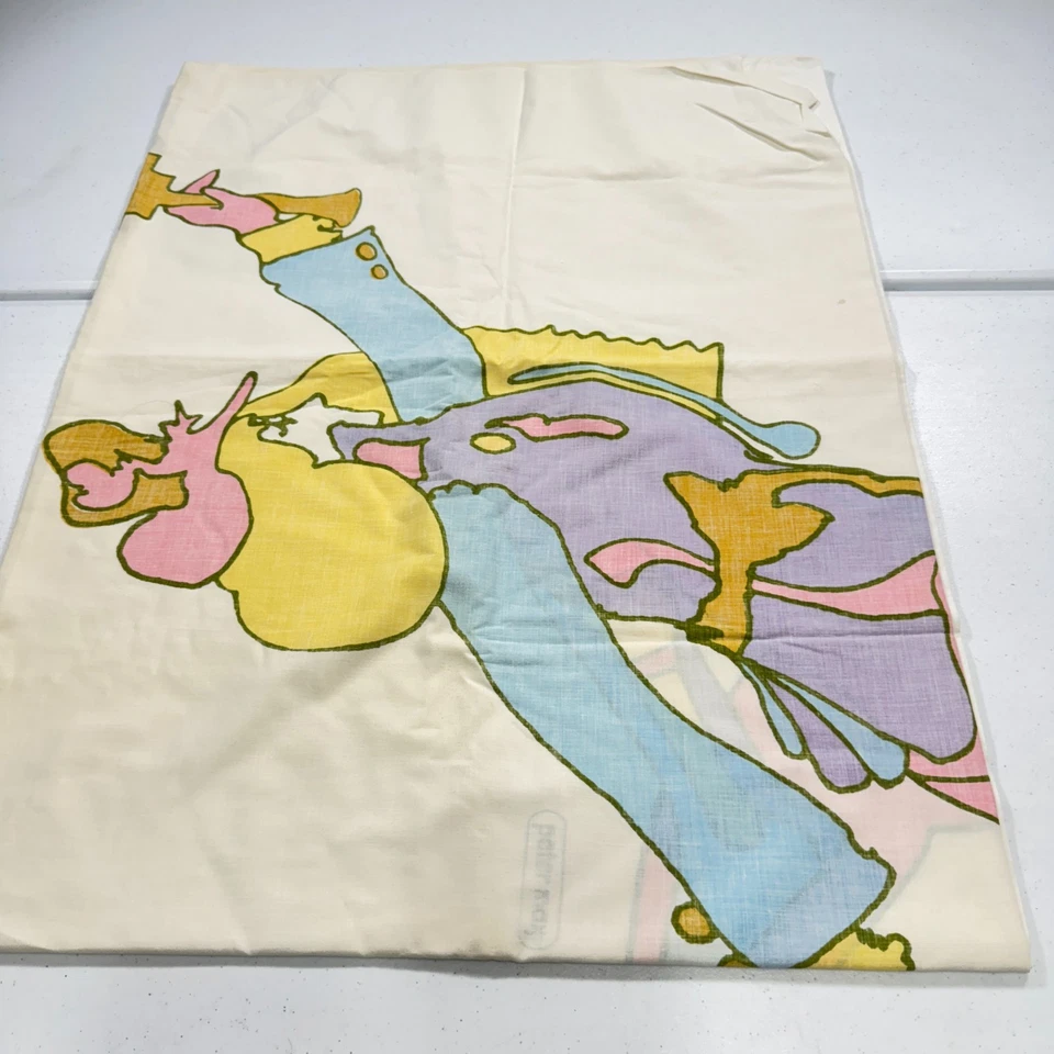De colección Peter Max Doble Hoja Plana Volante Olímpico Años 70 Bailarín Psicodélico mcm Años 70 Foto 3 de 4