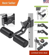 Adjustable Nordic Hamstring Curl Attachment for 2'' Power Rack - Leather