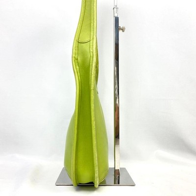 COACH Ergo 9020 Shoulder Bag Lime Green Leather USA Vintage Women