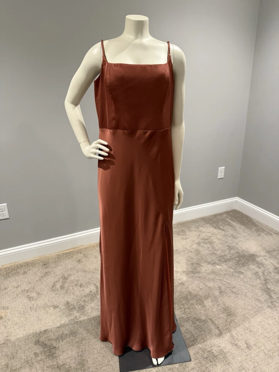 princess polly baby blue dress Rose Luxe Satin Bridesmaids Dress