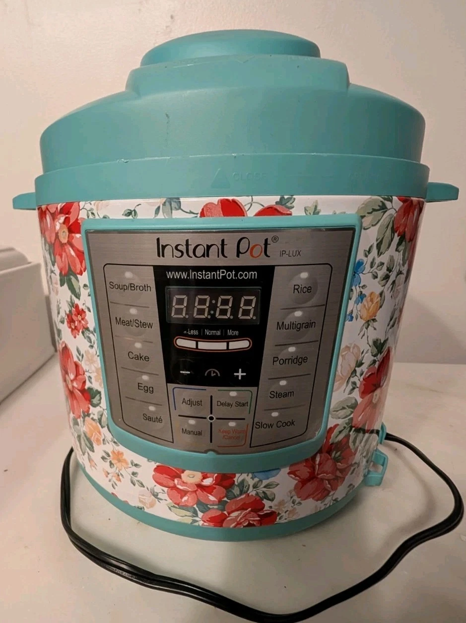 Nice Pioneer Woman Instant Pot IP-Lux60 Vintage Floral Aqua 6 QT Pressure Cooker