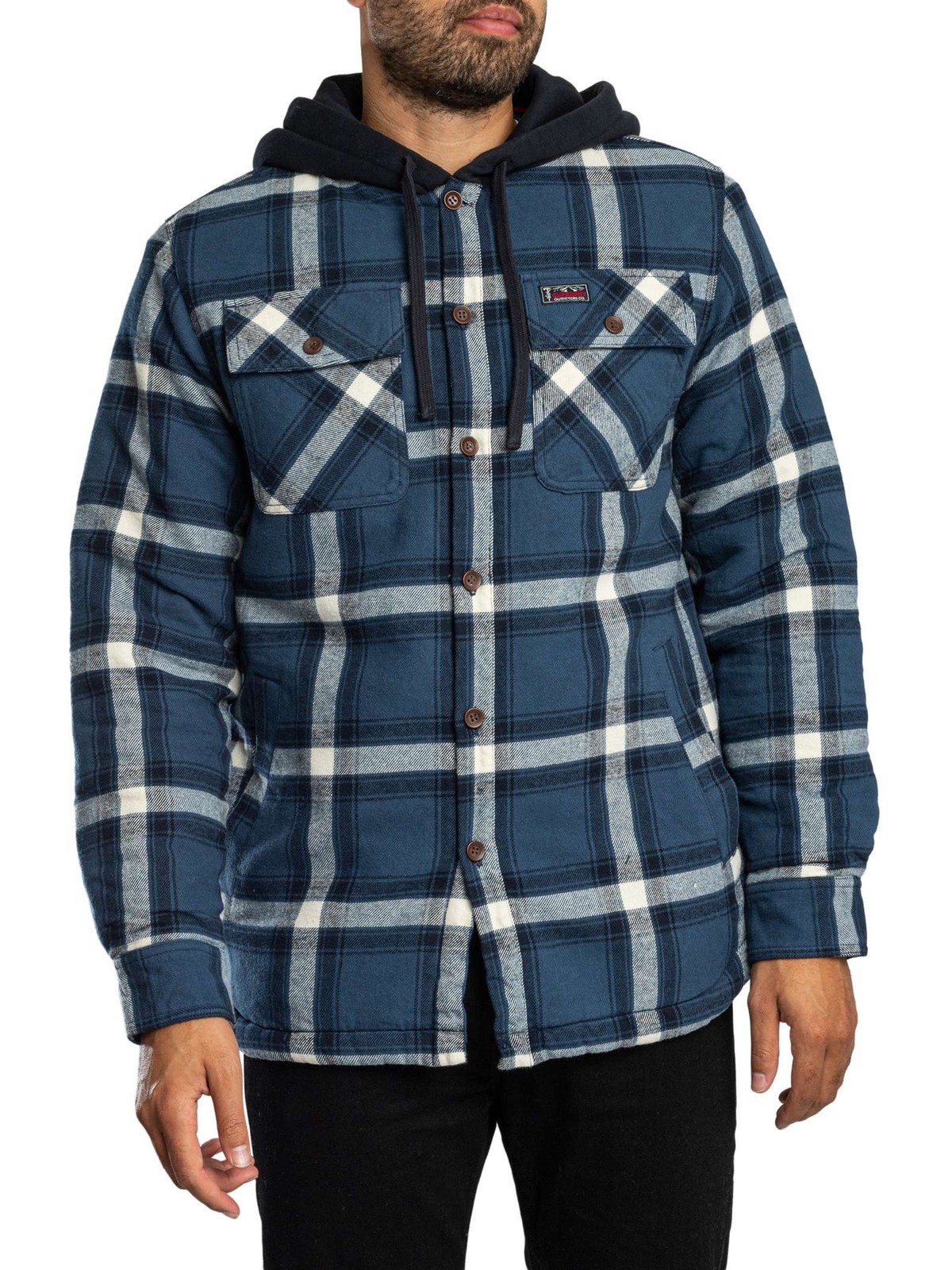 Superdry Men's Bleu Overshirt Borg - Image 2