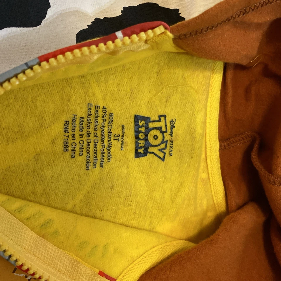 Sudadera con Capucha Disfraz de Sheriff Woody Toy Story para Niños Pequeños Disney Foto 3 de 4