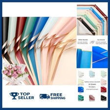 30 Sheets 10Colors Flower Bouquet Wrapping Paper  Florist Supplies Waterproof Flo