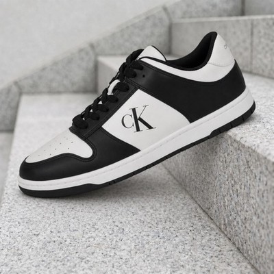 Calvin Klein Davery 2 Low Black White CMDAVERY2-BLK01 Men s New