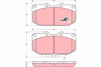 1 X Bremsbelagsatz BremsbeläGe TRW GDB1006 FüR Nissan