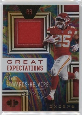 2020 Illusions Great Expectations Relics Clyde Edwards-Helaire Rookie RC 1s6p