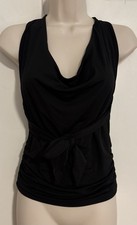 NWT Regular Stretchy Size XS Solid Black Halter Neck Top By Wild Fable