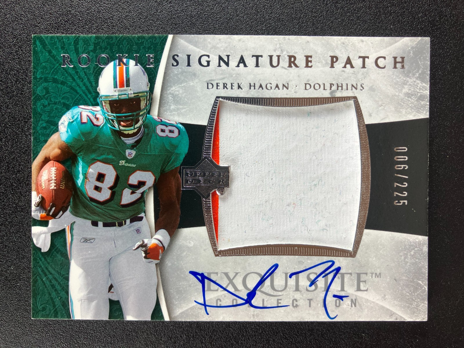 Derek Hagan Upper Deck Exquisite Collection #116 Autograph Patch