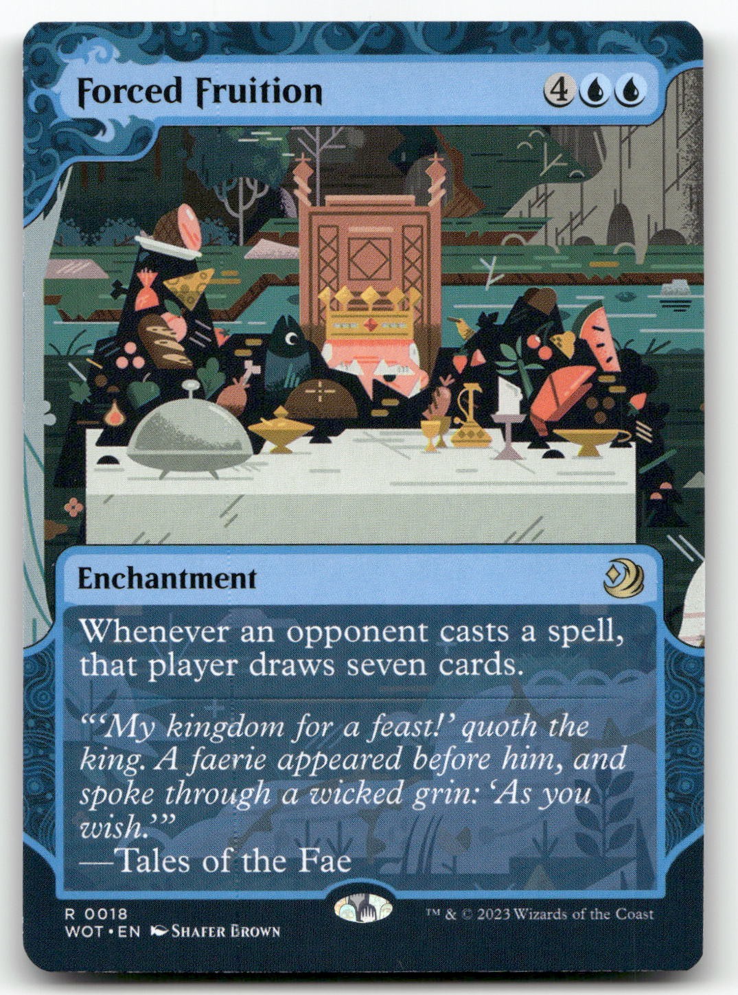 Forced Fruition #18 (NM) Wilds of Eldraine WOT Magic MTG