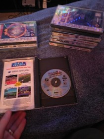 9 SEGA SATURN GAME LOT: NBA JAM TE - MORTAL KOMBAT 2 - WORLD SERIES - SEGA RALLY