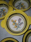Antique Black And Yellow And Flower China Set — photo 10