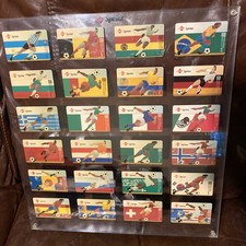 World cup soccer 1994 (Expired 12/94) Set of 24 Different Phone Card Framed