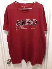 Aeropostale Red Tee 3X New York 1987 Logo Short Sleeve Cotton Classic 