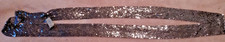 New Vintage Adrienne Gun Black Sequin Sash, Tie or Belt   1    x 60  