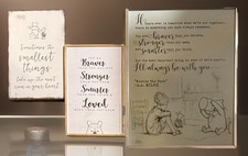 Disney's Winnie The Pooh  Piglet Wall Decorations Baby or Kids Room Lot of 3