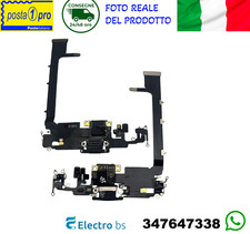 CONNETTORE CARICA FLEX DI RICARICA APPLE IPHONE 11 PRO MAX NERO ORIGINALE OEM