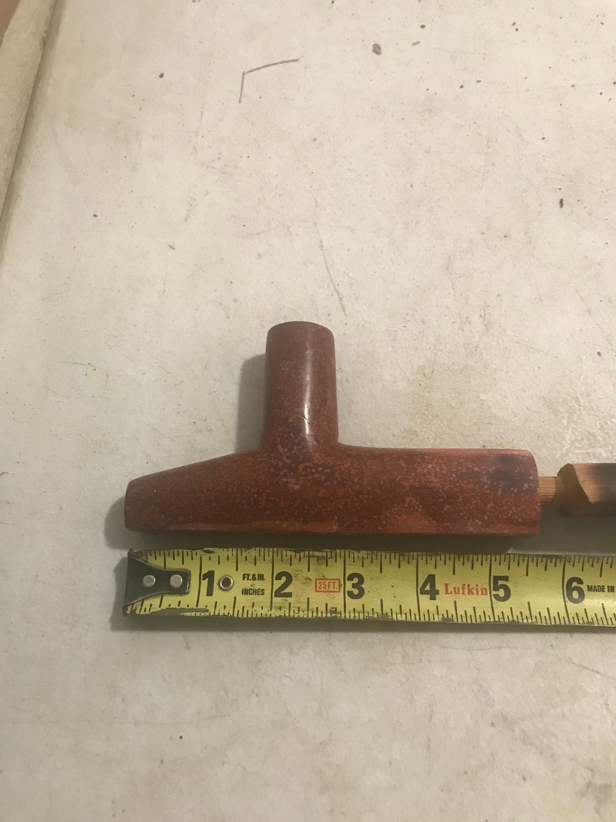 Peace Pipe Pipestone, MN Catlinite-Hand Carved Calumet- 23 inches Red Pipestone