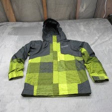 Columbia Jacket Kid Small 8 Yellow Waterproof Ski Removable Liner Omni Heat 3in1