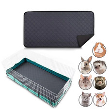 Small Pet Cage Mat-Big Hamster Pee Pad, Washable Bedding, Reusable Waterproof Su