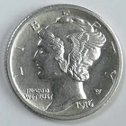 1916 Mercury Dime FSB - BRILLIANT UNCIRCULATED