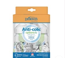 Dr. Brown's Natural Flow  Anti-Colic Options   Wide-Neck Baby Bottle 5oz/150mL