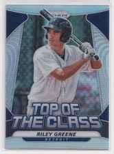 2020 Panini Prizm Top of The Class Silver Riley Greene #TOC-5
