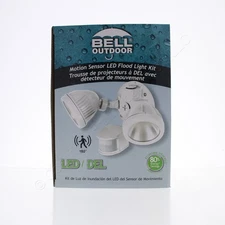 Bryant/Bell Motion Sensor LED Flood Light Kit White 2K Lumens 26W 180° MS2FLW