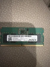 Micron 8gb 1Rx16 DDR5 Laptop RAM MTC4C10163S1SC56BD1 OEM SODIMM PC5-5600b