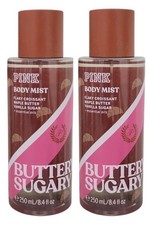 2-Pack Victoria's Secret Pink Buttery Sugary  Essential Oils Body Mist 8.4 oz