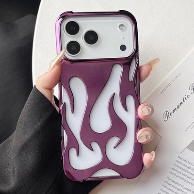 Hollow Flame Anti Heat Case für Apple iPhone 17 16 15 14 13 12 Pro Max Plus Air