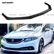 For 13-15 Honda Civic Sedan 4dr As Aero Style Front Bumper Lip Chin Splitter Kit