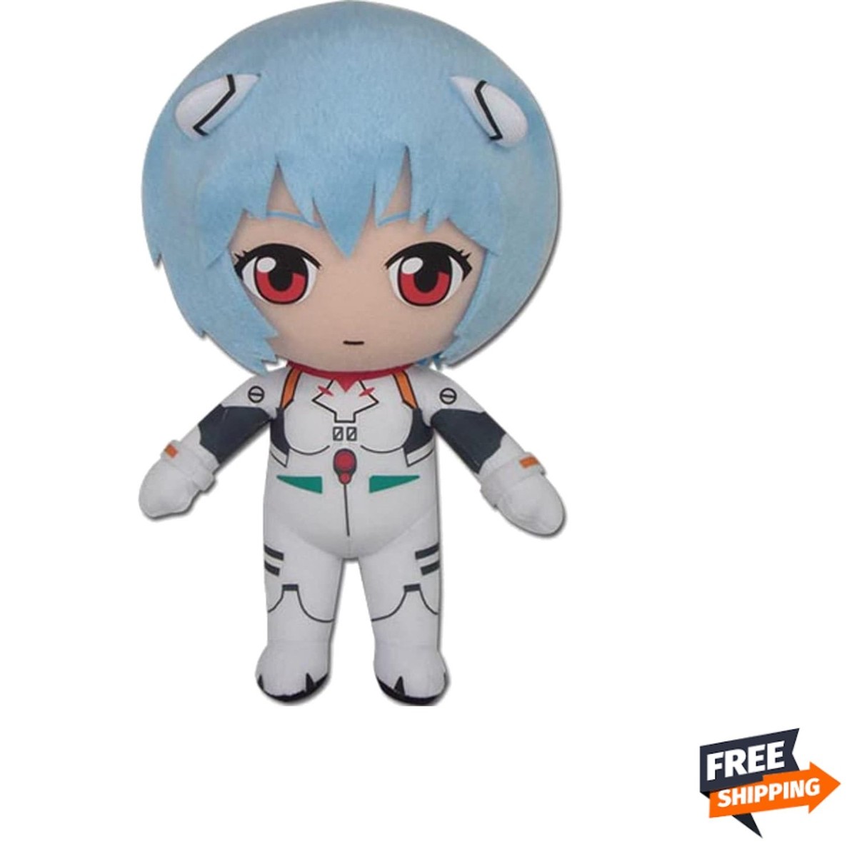 Great Eastern Evangelion Rei Ayanami Plush Toy - 8 Inches, Multi