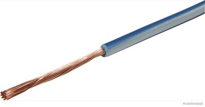 50m HERTH+BUSS ELPARTS 51275128061 Elektroleitung FLY 1,5 mm², blau/weiß, PVC