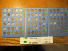 64 Coin 1909  - 1940 Lincoln Wheat Cent Album 09 12 13D 15 15D 16D 26D 31 #174A