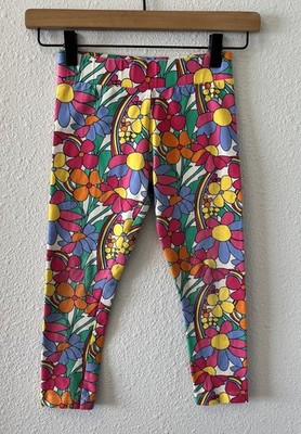 LIttle Bird By Jools Oliver Kids Leggings Size 6-7 Years Colorful Retro Floral 