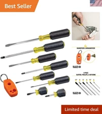 Durable 9-Piece Screwdriver Set Made in USA: Precision Fit with Magnetizer