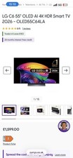 LG C6 55" OLED AI 4K HDR Smart TV 2026 - OLED55C64LA RRP £1600