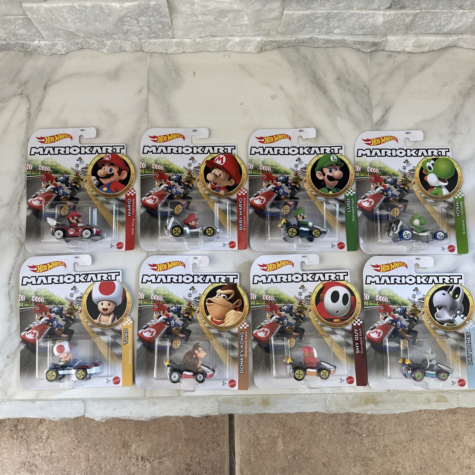 🔥✔️🔥 2026 Hot Wheels Mario Kart, Dry Bones, Luigi, Yoshi, Toad, Kong, Shy NIP