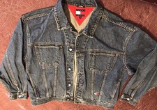 Vintage TOMMY JEANS Label - TOMMY HILFIGER Stitched Logo LG Denim Jacket