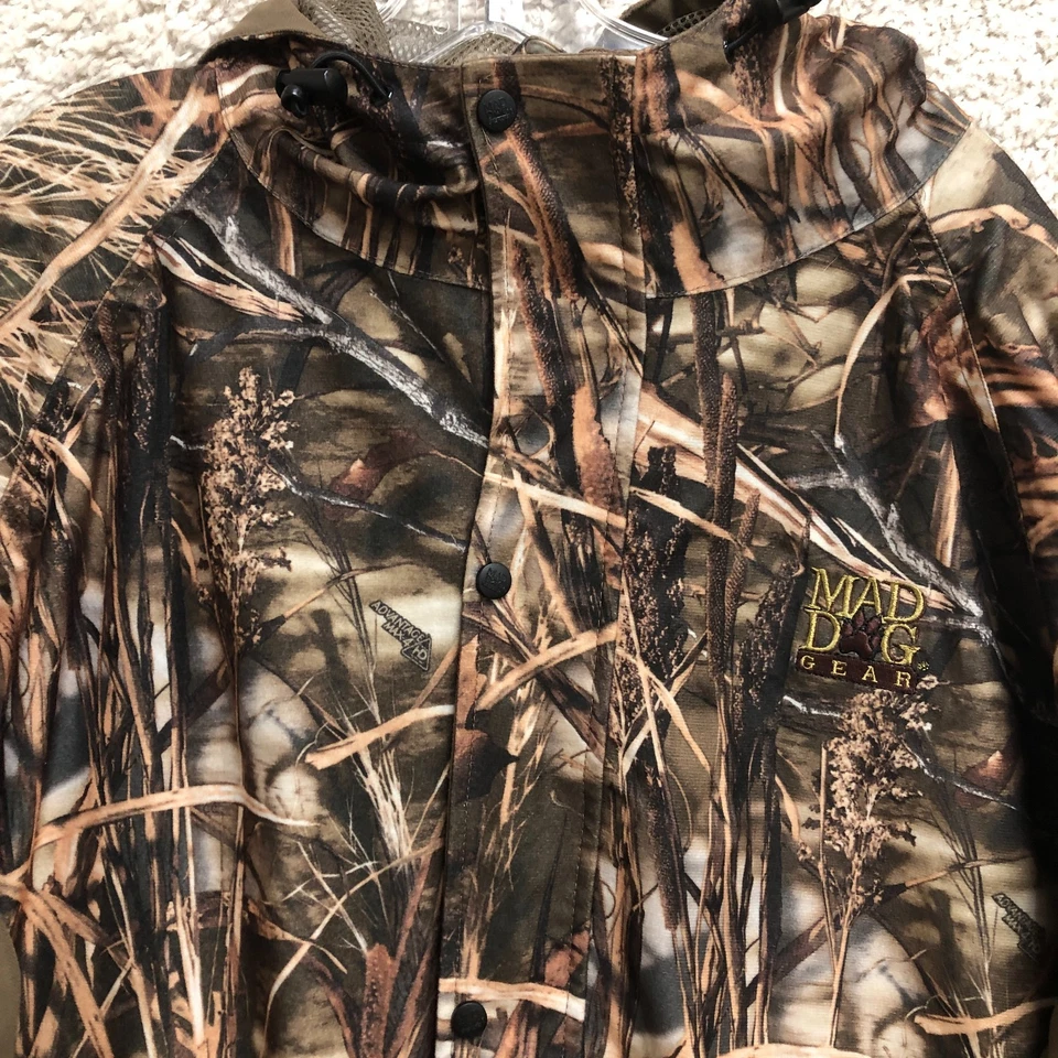 Mad Dog Gear Jacket 2XL Adult Brown Camo Realtree Full Zip Outdoor Hunting Mens - Image 2 of 4